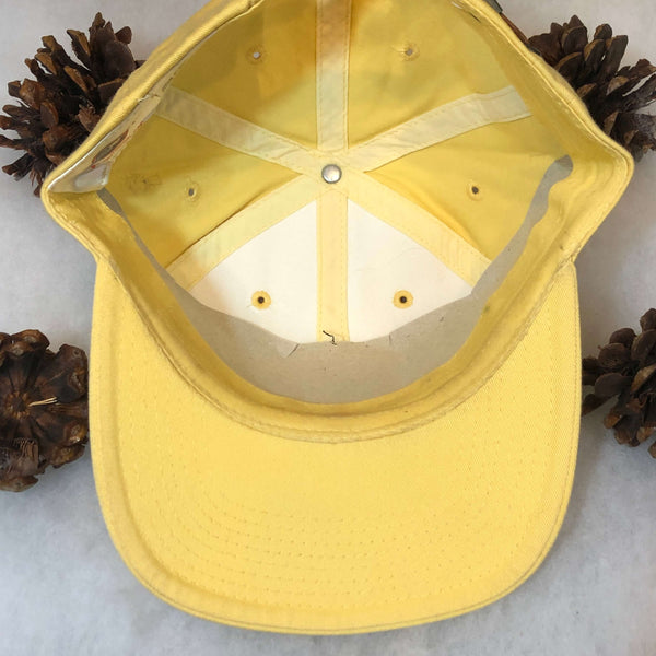 Vintage Deadstock NWOT MiLB Lansing Lugnuts Outdoor Cap Yellow Strapback Hat