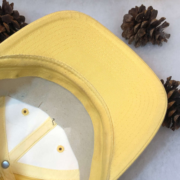 Vintage Deadstock NWOT MiLB Lansing Lugnuts Outdoor Cap Yellow Strapback Hat