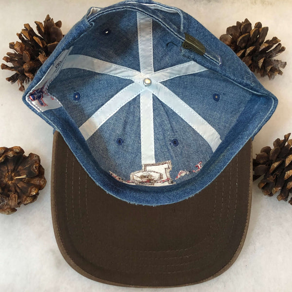 Vintage MiLB Lansing Lugnuts Outdoor Cap Denim Strapback Hat
