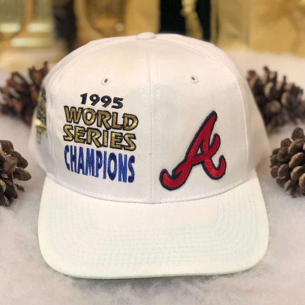 Vintage 1995 MLB World Series Champions Atlanta Braves Outdoor Cap Twill Snapback Hat