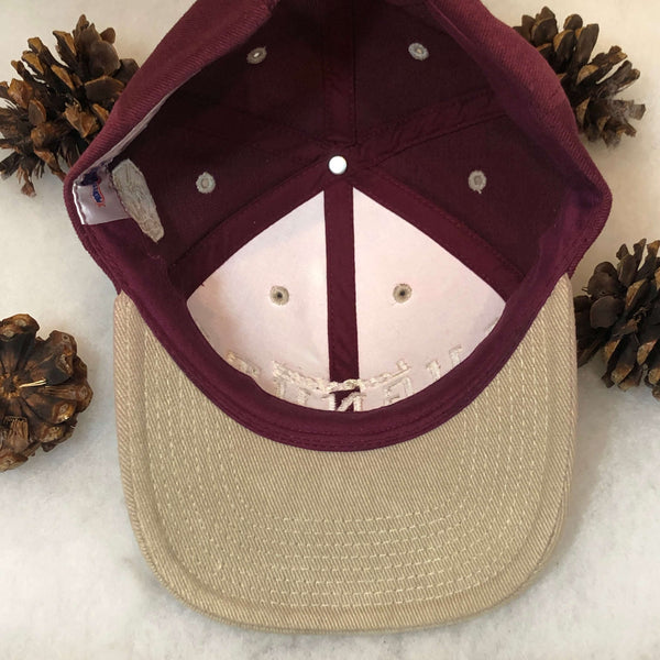 Vintage MiLB Lansing Lugnuts Maroon Outdoor Cap Strapback Hat