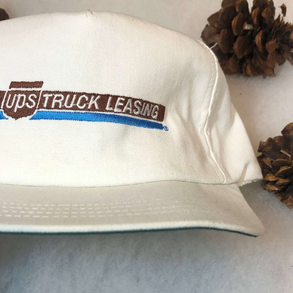Vintage UPS Truck Leasing Twill Snapback Hat