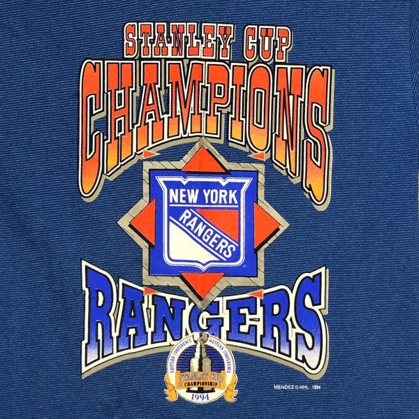 Vintage 1994 NHL New York Rangers Stanley Cup Champions T-Shirt (L)
