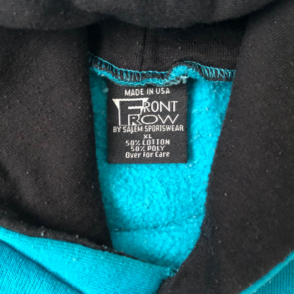 Vintage NBA Charlotte Hornets Front Row By Salem Sportswear Hoodie Sweatshirt (XL)