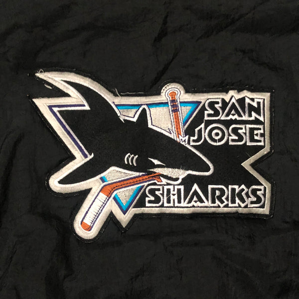 Vintage NHL San Jose Sharks Starter Style Puffer Jacket (M)