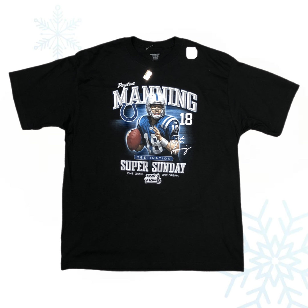 Deadstock NWT NFL Indianapolis Colts Peyton Manning Super Bowl XLI T-Shirt (XL)