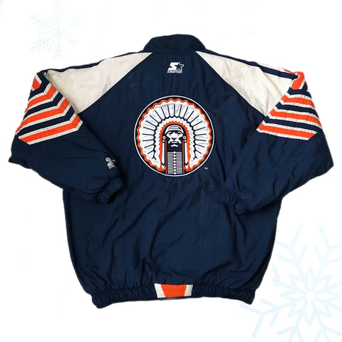 Vintage NCAA Illinois Fighting Illini Starter Jacket (L)