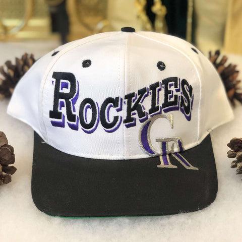 Vintage MLB Colorado Rockies The Game Twill Snapback Hat