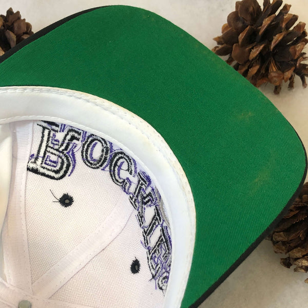 Vintage MLB Colorado Rockies The Game Twill Snapback Hat