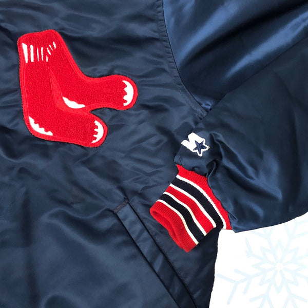 Vintage MLB Boston Red Sox Starter Satin Jacket (L)