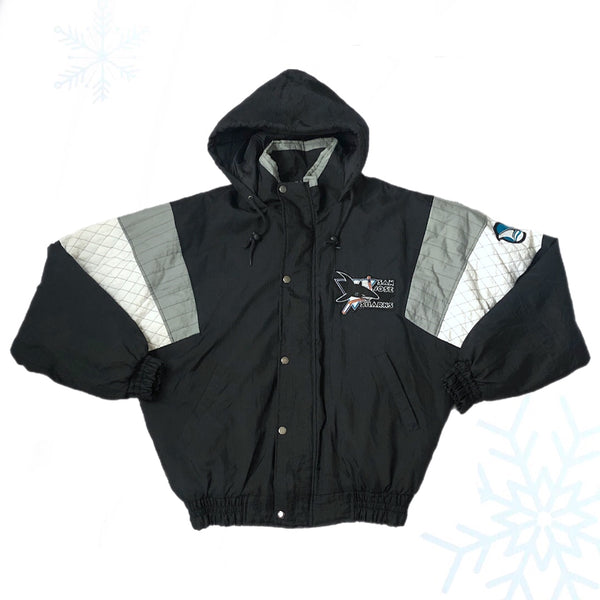 Vintage NHL San Jose Sharks Starter Style Puffer Jacket (M)