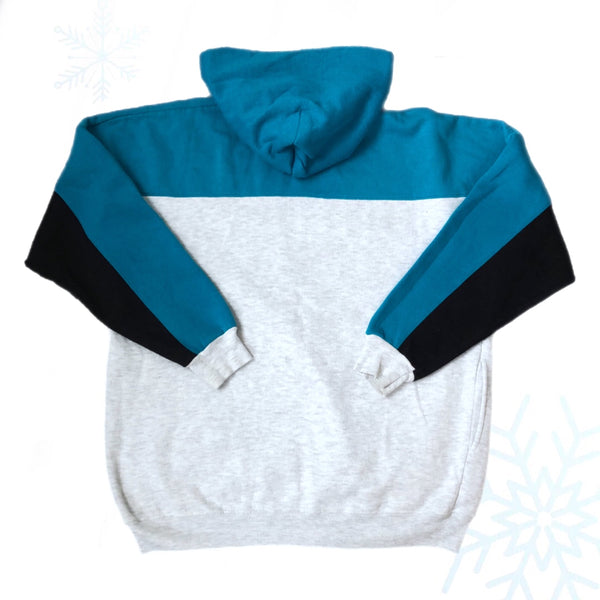 Vintage NBA Charlotte Hornets Front Row By Salem Sportswear Hoodie Sweatshirt (XL)