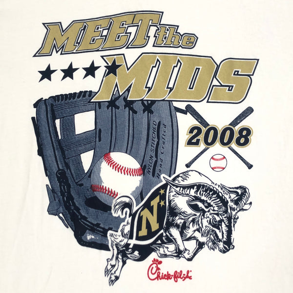 2008 Navy Midshipmen Baseball "Meet the Mids" Chick-fil-A T-Shirt (M)