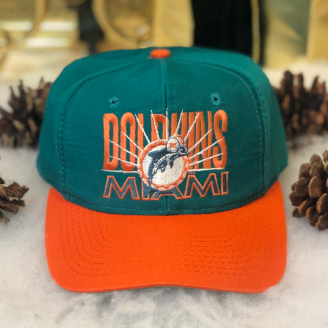 Vintage NFL Miami Dolphins Signatures Burst Twill Snapback Hat