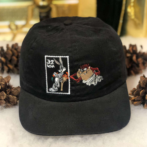 Vintage 1997 USPS Looney Tunes Bugs Bunny Taz Stamp Collection Snapback Hat