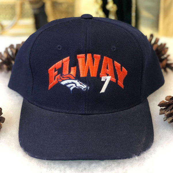 Vintage Deadstock NWOT NFL Denver Broncos John Elway Headmaster Wool Snapback Hat