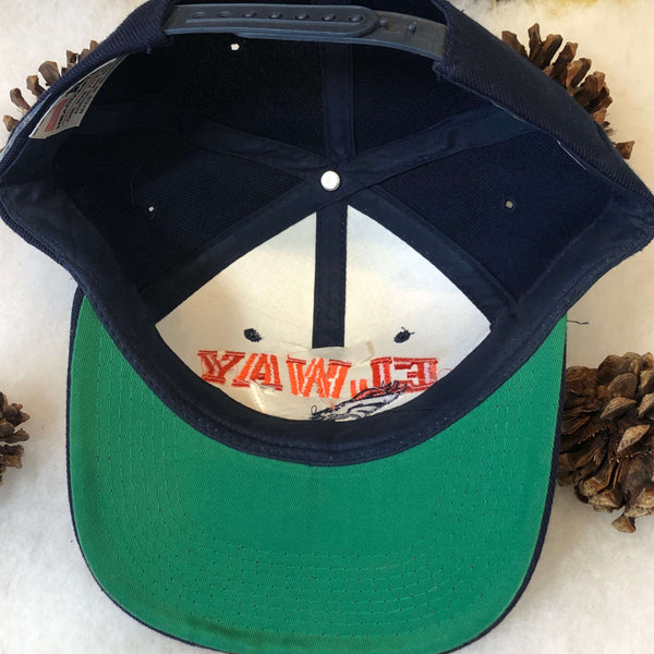 Vintage Deadstock NWOT NFL Denver Broncos John Elway Headmaster Wool Snapback Hat