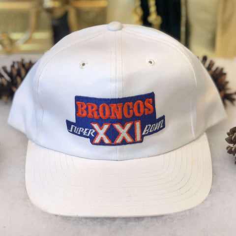 Vintage NFL Super Bowl XXI Denver Broncos Sports Specialties Twill Snapback Hat