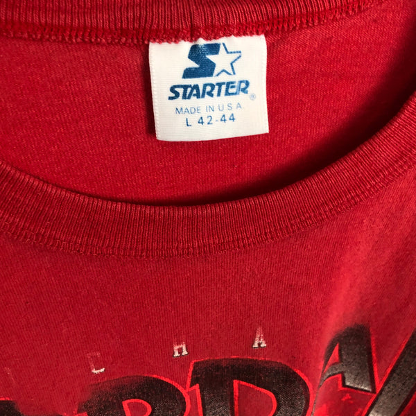 Vintage 1989 NBA Michael Jordan Chicago Bulls Starter T-Shirt (L)