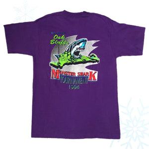 Vintage 1994 Oak Bluffs Monster Shark Tournament T-Shirt (M)