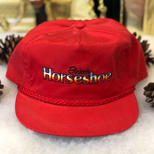 Vintage Deadstock NWOT Binion's Horseshoe Casino Las Vegas Twill Strapback Hat