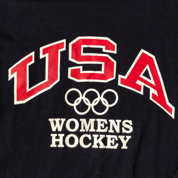 Vintage USA Women's Hockey Olympics Courtney Kennedy Long Sleeve Shirt (XL)