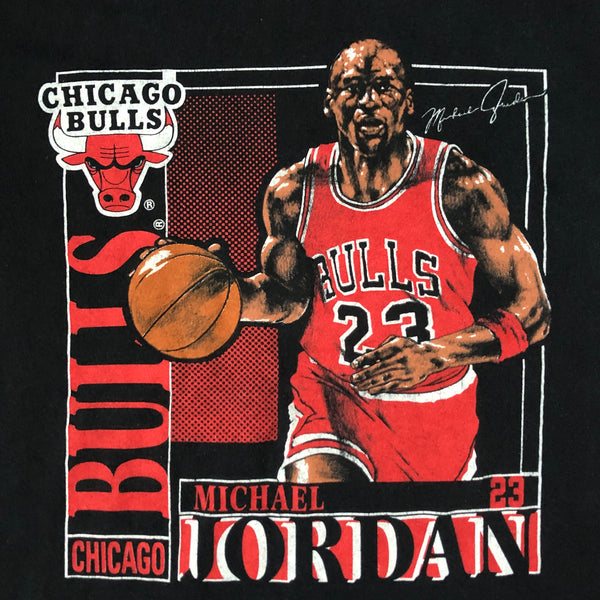 Vintage NBA Chicago Bulls Michael Jordan Nutmeg Mills *YOUTH* T-Shirt (L)