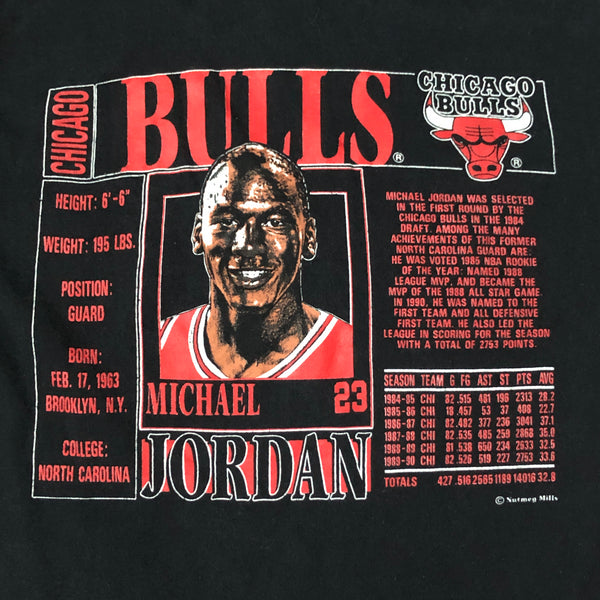 Vintage NBA Chicago Bulls Michael Jordan Nutmeg Mills *YOUTH* T-Shirt (L)