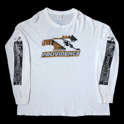 Vintage 1985 Providence College Friars Hockey East Champions Long Sleeve Shirt (XL)