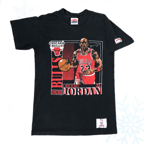 Vintage NBA Chicago Bulls Michael Jordan Nutmeg Mills *YOUTH* T-Shirt (L)
