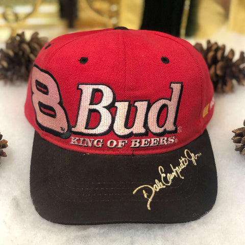 Vintage NASCAR Dale Earnhardt Jr. Budweiser Racing Strapback Hat
