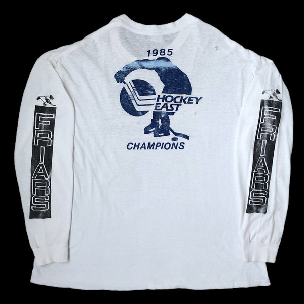 Vintage 1985 Providence College Friars Hockey East Champions Long Sleeve Shirt (XL)