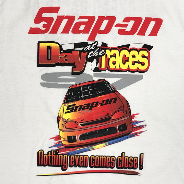 Vintage 1997 Snap-On Racing Day at the Races Riverhead Raceway New York T-Shirt (L)