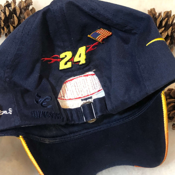 Vintage NASCAR DuPont Motorsports Jeff Gordon Flames Strapback Hat