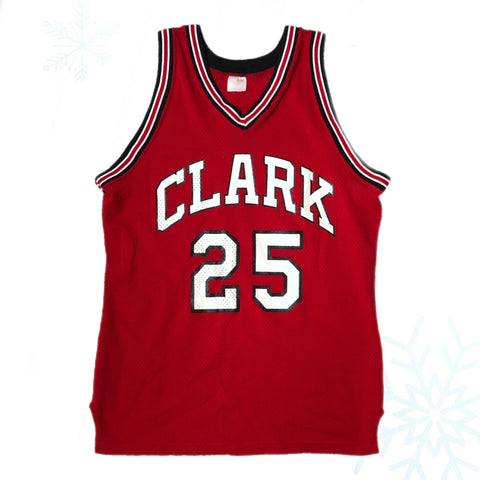 Vintage NCAA Clark University Cougars Rawlings Basketball Jersey (Size 44)
