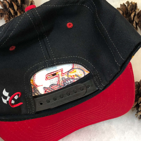 Vintage NASCAR Dale Earnhardt On Fire Flames Snapback Hat