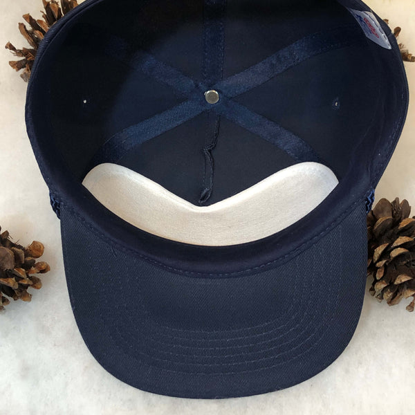 Vintage Navy Blue KC Blank Twill Snapback Hat