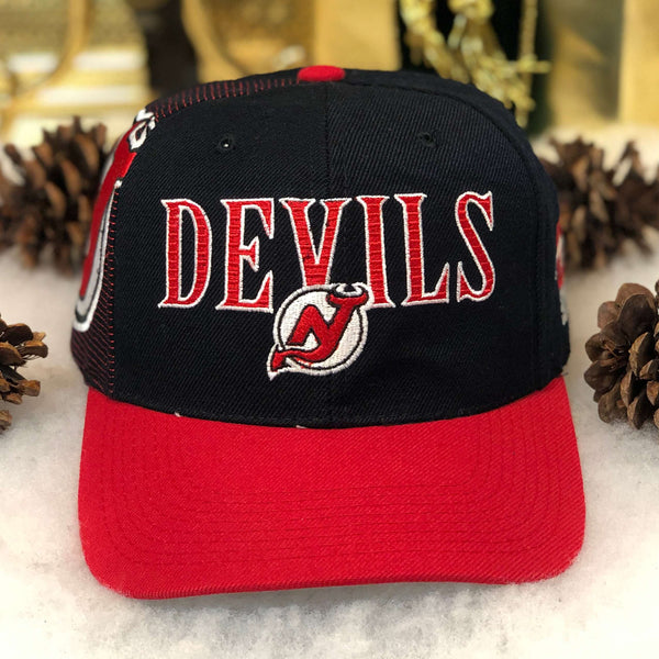 Vintage NHL New Jersey Devils Sports Specialties Black Dome Laser Snapback Hat