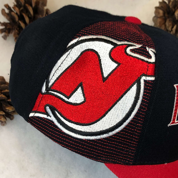 Vintage NHL New Jersey Devils Sports Specialties Black Dome Laser Snapback Hat