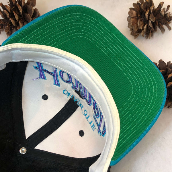 Vintage NBA Charlotte Hornets Sports Specialties Script Wool Snapback Hat