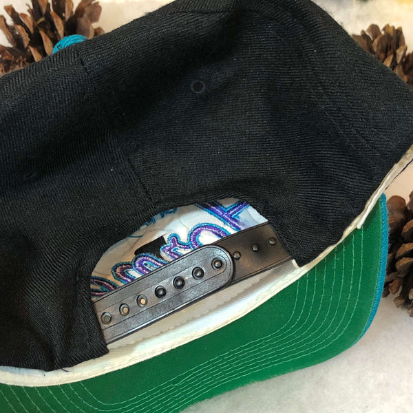 Vintage NBA Charlotte Hornets Sports Specialties Script Wool Snapback Hat