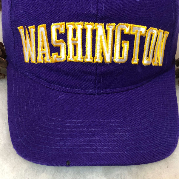 Vintage NCAA Washington Huskies Starter Arch Wool Snapback Hat