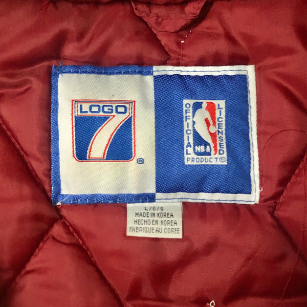 Vintage NBA Denver Nuggets Logo 7 Puffer Jacket (L)