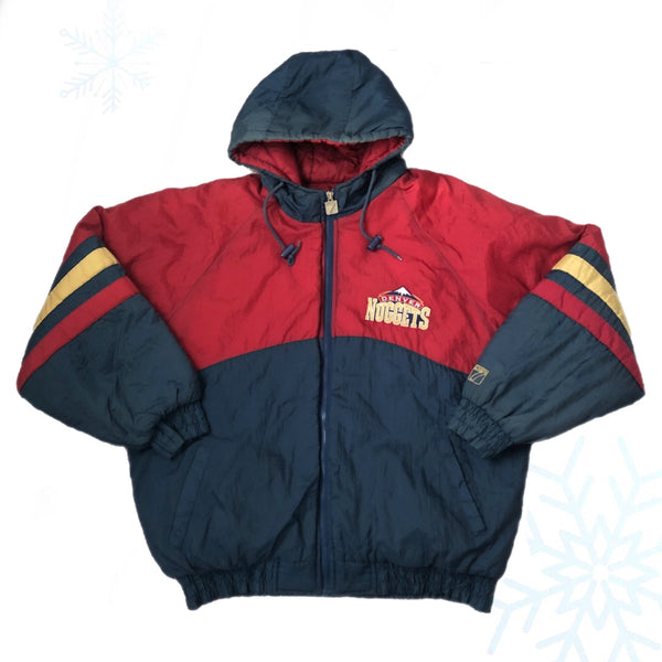 Vintage NBA Denver Nuggets Logo 7 Puffer Jacket (L)