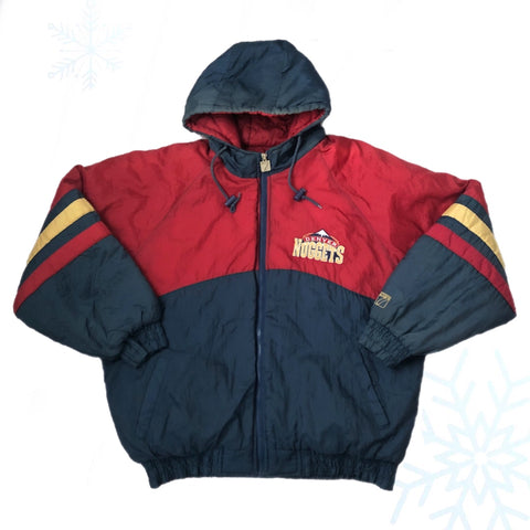 Vintage NBA Denver Nuggets Logo 7 Puffer Jacket (L)