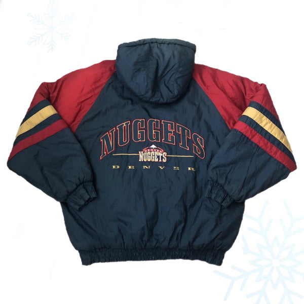 Vintage NBA Denver Nuggets Logo 7 Puffer Jacket (L)