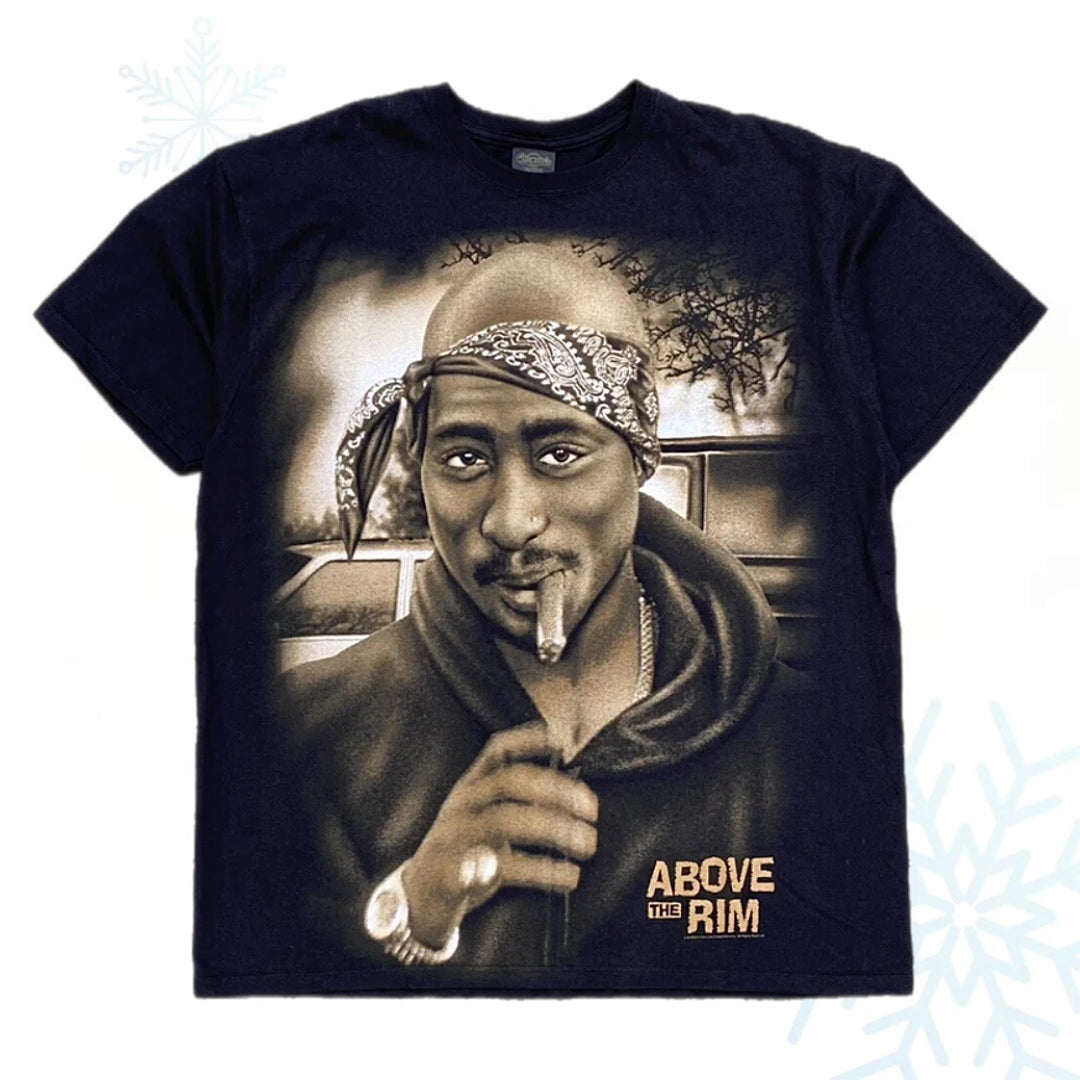 Vintage Above the Rim Tupac 2Pac Movie Basketball T-Shirt (XL)