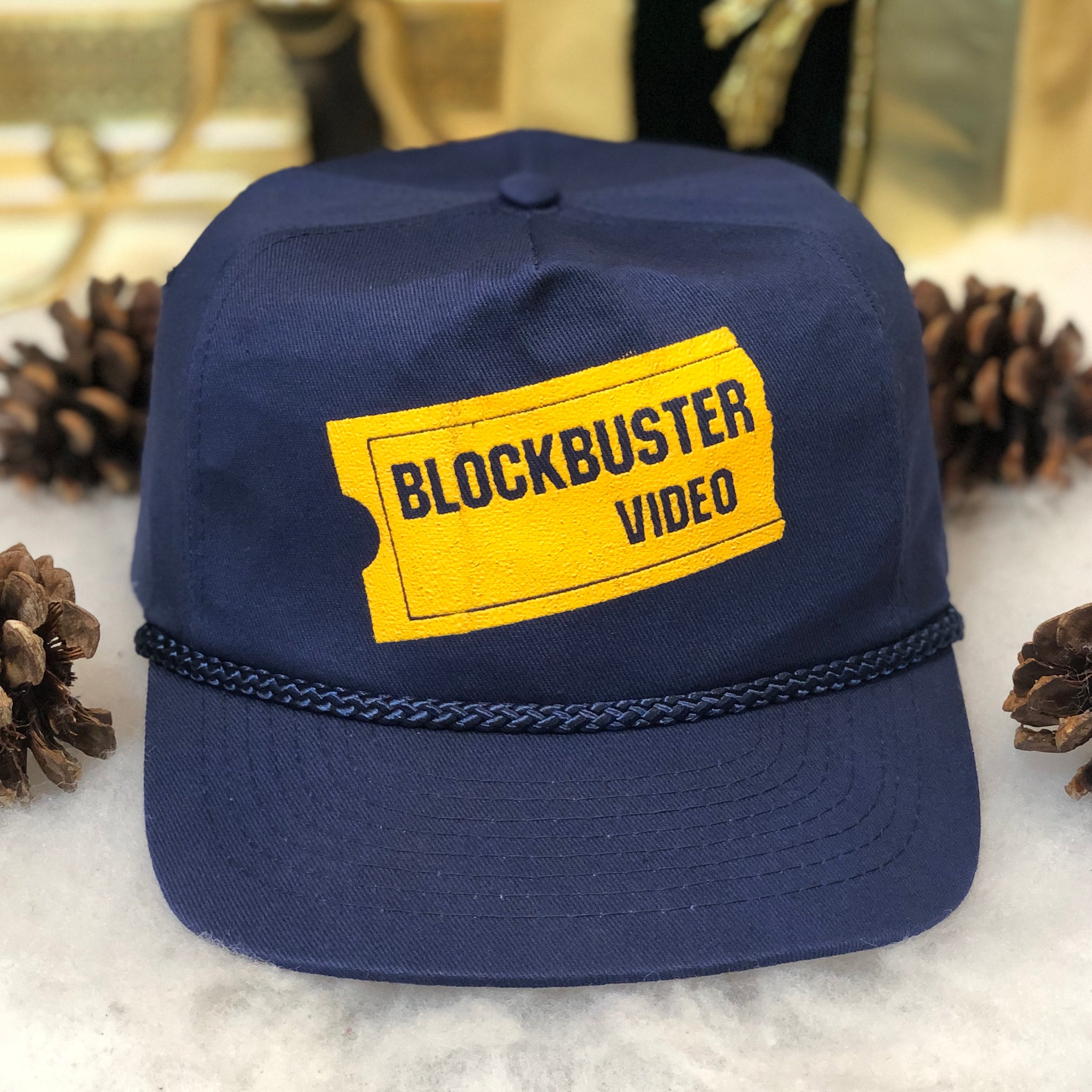Vintage Blockbuster Video Twill Snapback Hat