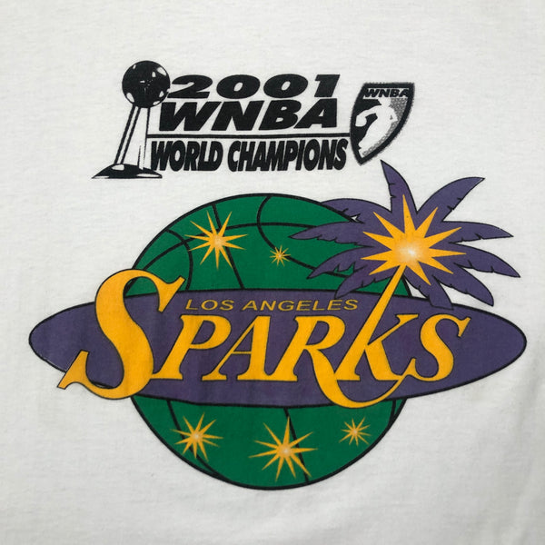 Vintage 2001 WNBA Champions Los Angeles Sparks Long Sleeve Shirt (L)