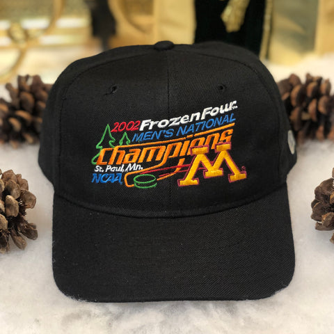 Vintage NCAA Minnesota Golden Gophers 2002 Frozen Four Champions New Era Snapback Hat